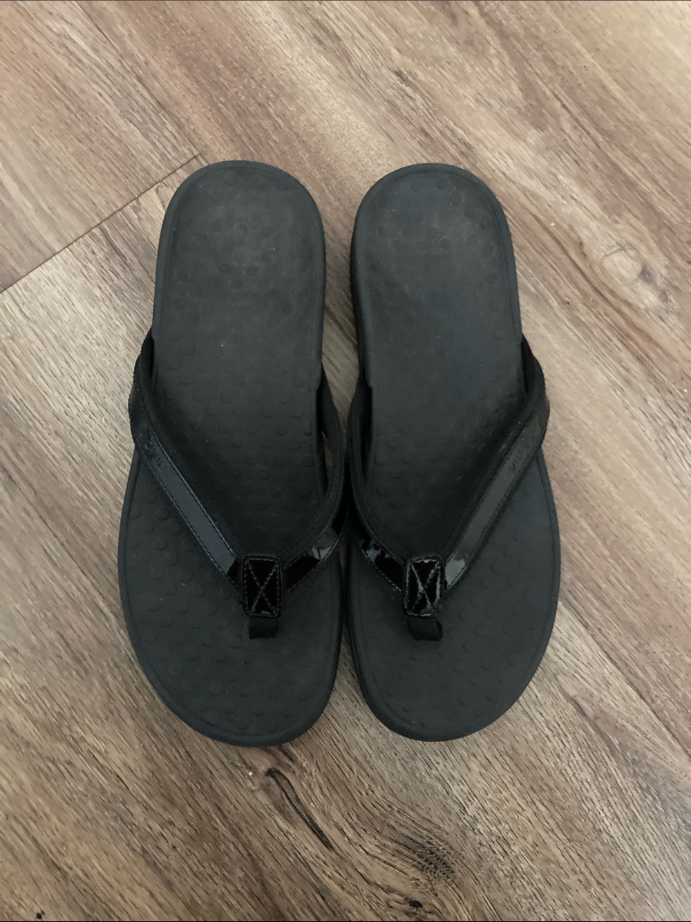 Vionic Black Womens Flip Flop Sandals Sz 10 - Picture 2 of 8